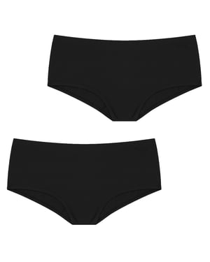 Paquete de 2 Panties Altos para Mujer Micromodal Q108