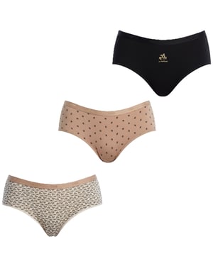 Pack de 3 culottes de Nueva York con forro interior D4C20