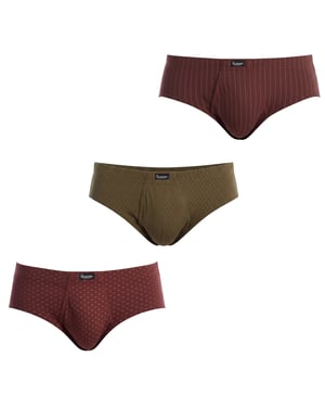 Paquete de 3 Calzoncillos Impresos Esenciales para Hombre con Apertura A0090
