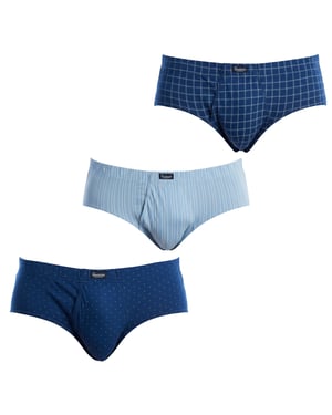 Paquete de 3 Calzoncillos Impresos Esenciales para Hombre con Apertura A0090