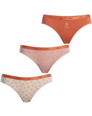 Pack de 3 Calzoncillos de Algodón Elástico D4C17 para Mujeres