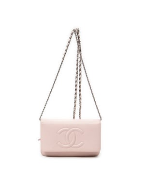 Chanel Timeless Wallet on Chain  en Rosa Cuero de ternero