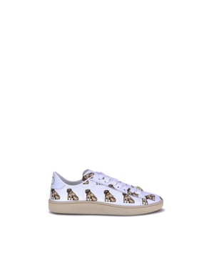 Zapatillas bajas de piel de ternero blanca Bos Taurus de Valentino Garavani