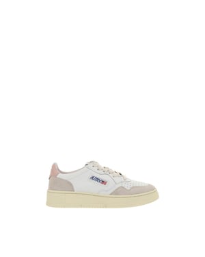 Zapatillas bajas de cuero blanco Autry