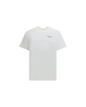Camiseta de Algodón Blanca Givenchy