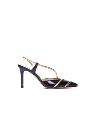Zapatos de tacón alto de piel de cordero negra Gianvito Rossi