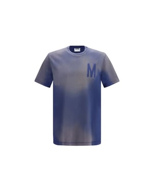 Camiseta de Algodón Azul Moschino