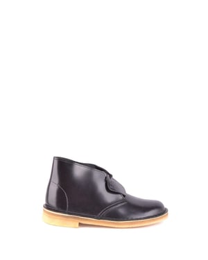 Botas de cuero negro con cordones Clarks