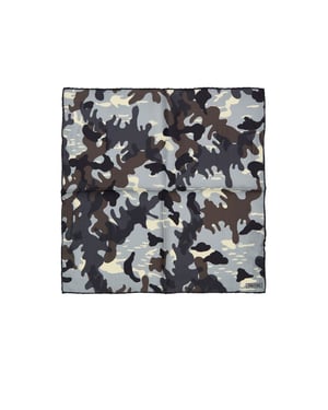 Pañuelo de bolsillo de seda gris Tom Ford