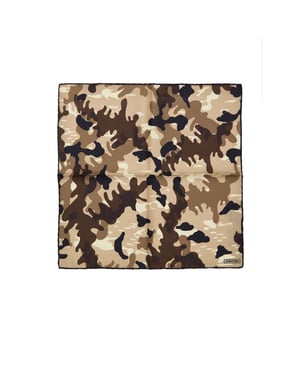 Pañuelo de bolsillo de seda beige Tom Ford