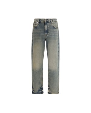 Jeans Rectos de Algodón Azul Represent