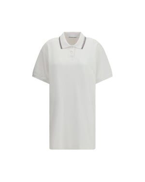 Vestido Casual de Algodón Blanco Alexander Wang