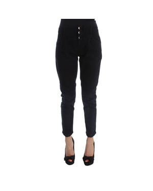 Jeans cortos de algodón negro Costume National