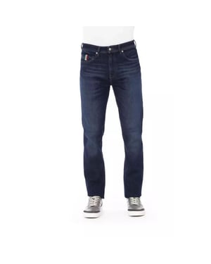 Jeans de algodón denim Baldinini Trend azul