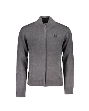 Cardigan de algodón gris para hombre Gianmarco Venturi