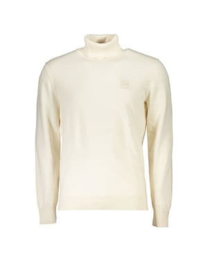 Hugo Boss Cuello de Tortuga de Algodón Blanco