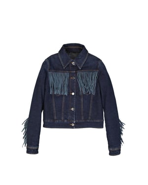 Chaqueta de Mezclilla de Algodón Azul Frankie Morello