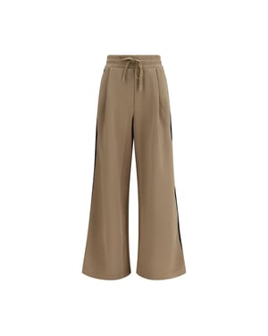 Pantalones Casuales de Algodón Beiges Max Mara