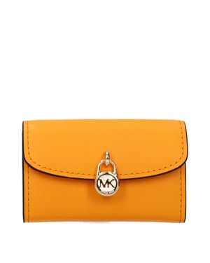 Monedero de Cuero Naranja Michael Kors
