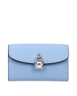 Billetera de Cuero Azul Claro Michael Kors