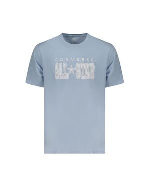 Camiseta de algodón para hombre Converse Azzurro