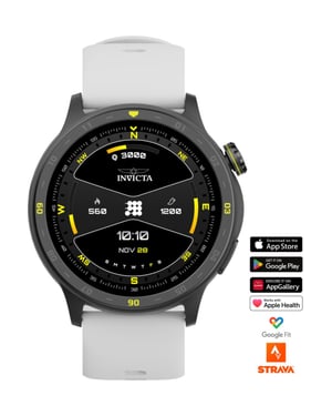 Invicta I-Tech 2 ITECH-004 Reloj de Hombre - Movimiento Smartwatch - Acero Inoxidable con Esfera Negra - 45 mm