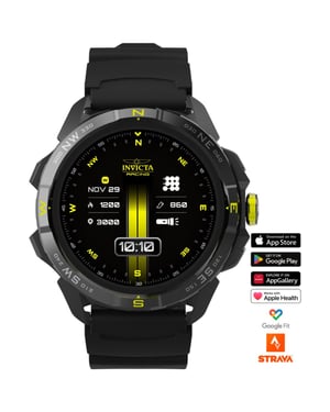Invicta I-Tech - Edición Limitada Racing ITECH-011 Reloj para Hombre - Movimiento de Smartwatch - Acero Inoxidable con Esfera Negra - 47 mm