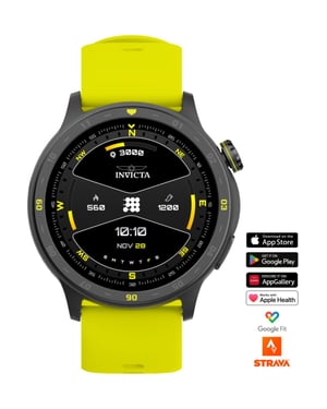 Invicta I-Tech 2 ITECH-002 Reloj de Hombre - Movimiento Smartwatch - Acero Inoxidable con Esfera Negra - 45 mm