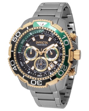 Invicta TI-22 49498 Reloj de Hombre - Movimiento de Cuarzo - Titan con Esfera Negra - 48 mm