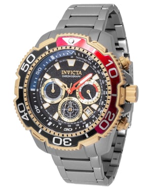 Invicta TI-22 49495 Reloj de Hombre - Movimiento de Cuarzo - Titanio con Esfera Negra - 48 mm