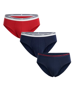 Paquete de 3 Calzoncillos de Algodón para Hombre en Colores Clásicos D309BB