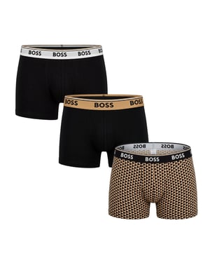 Pack de 3 bóxers de algodón elásticos para hombre con logo 50531701