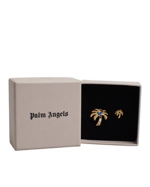 Pendientes de Mujer Diseño de Palma con Piedras PWOD026R24MAT0017684