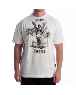 Camiseta de manga corta para hombres con estampado PMAA072F23JER0030110