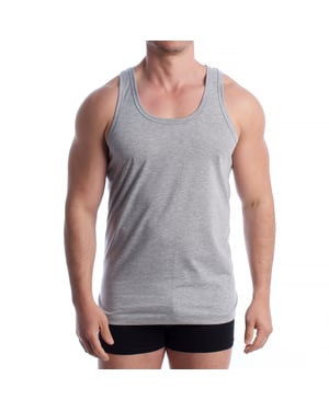 Camiseta sin mangas de bambú para hombre Q1001