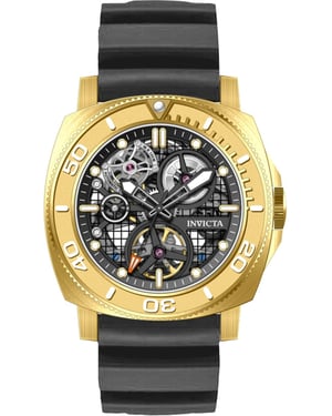 Invicta Sea Hunter 69463 Reloj de Hombre - Movimiento Automático - Acero Inoxidable con Esfera Negra - 44 mm
