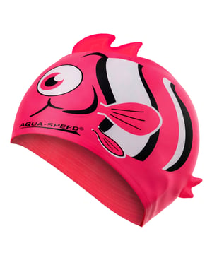 Gorro de Baño para Niños con Diseño de Nemo | Gorro de Silicona Impreso en 3D, Ajuste Fácil para Niños
