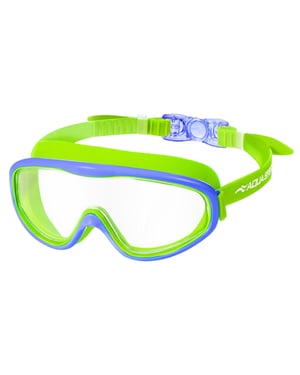 Máscara de natación antivaho ajustable para niños y niñas de 5 a 9 años con vista panorámica