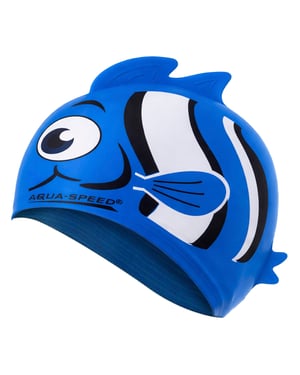 Gorro de Natación para Niños con Patrón de Nemo | Gorro de Silicona 3D Impreso con Ajuste Fácil para Niños