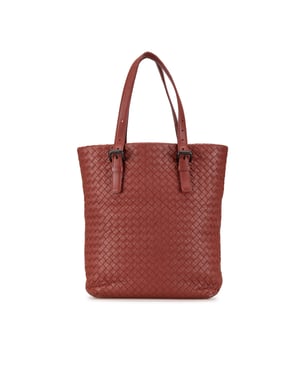 Bolso Tote de Cuero Intrecciato