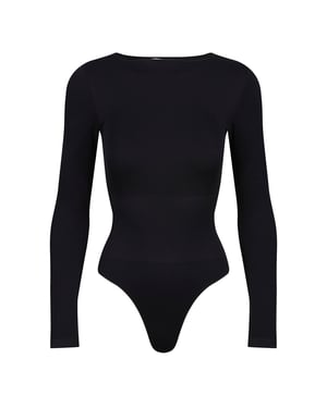Mujeres Esenciales Body de Manga Larga Esculpe Ajuste Recycled Stretch