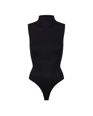 Mujeres Esenciales Mono Sin Mangas Cuello Alto Escultor Ajuste de Estiramiento Reciclado