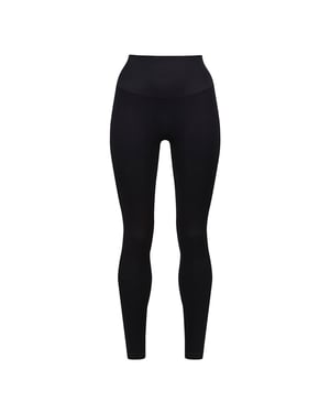 Leggings Negras Esenciales para Damas con Soporte Escultor y Ajuste Elástico Reciclado