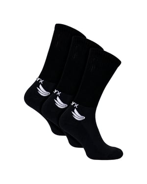 Paquete de 3 calcetines deportivos para hombres de bambú | Calcetines transpirables con refuerzo en el talón y en la puntera
