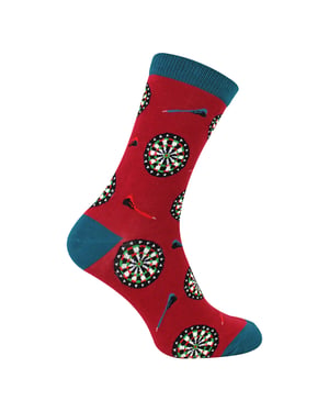 Calcetines de bambú suaves y cómodos para dardos de novedad masculina