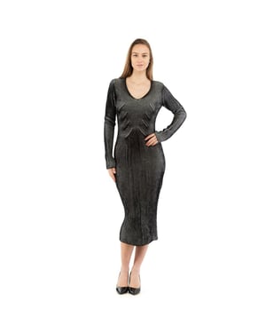 Vestido Casual de Lana Multicolor Moschino