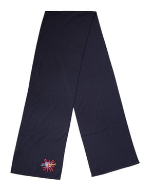 Bufanda de Cuello de Lana Azul DG Loves London de Dolce & Gabbana