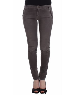 Pantalones de mezclilla ajustados grises Ermanno Scervino