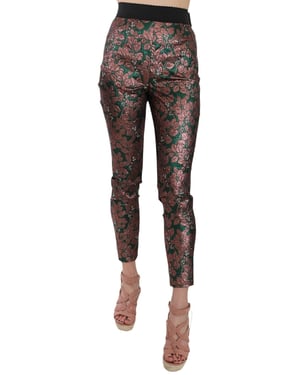 Pantalones Cortos de Jacquard Brocado Iridiscente Multicolor de Dolce & Gabbana