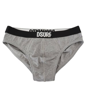 Dsquared² Gris Calzón Ajustado de Algodón con Logo DSURF para Hombre